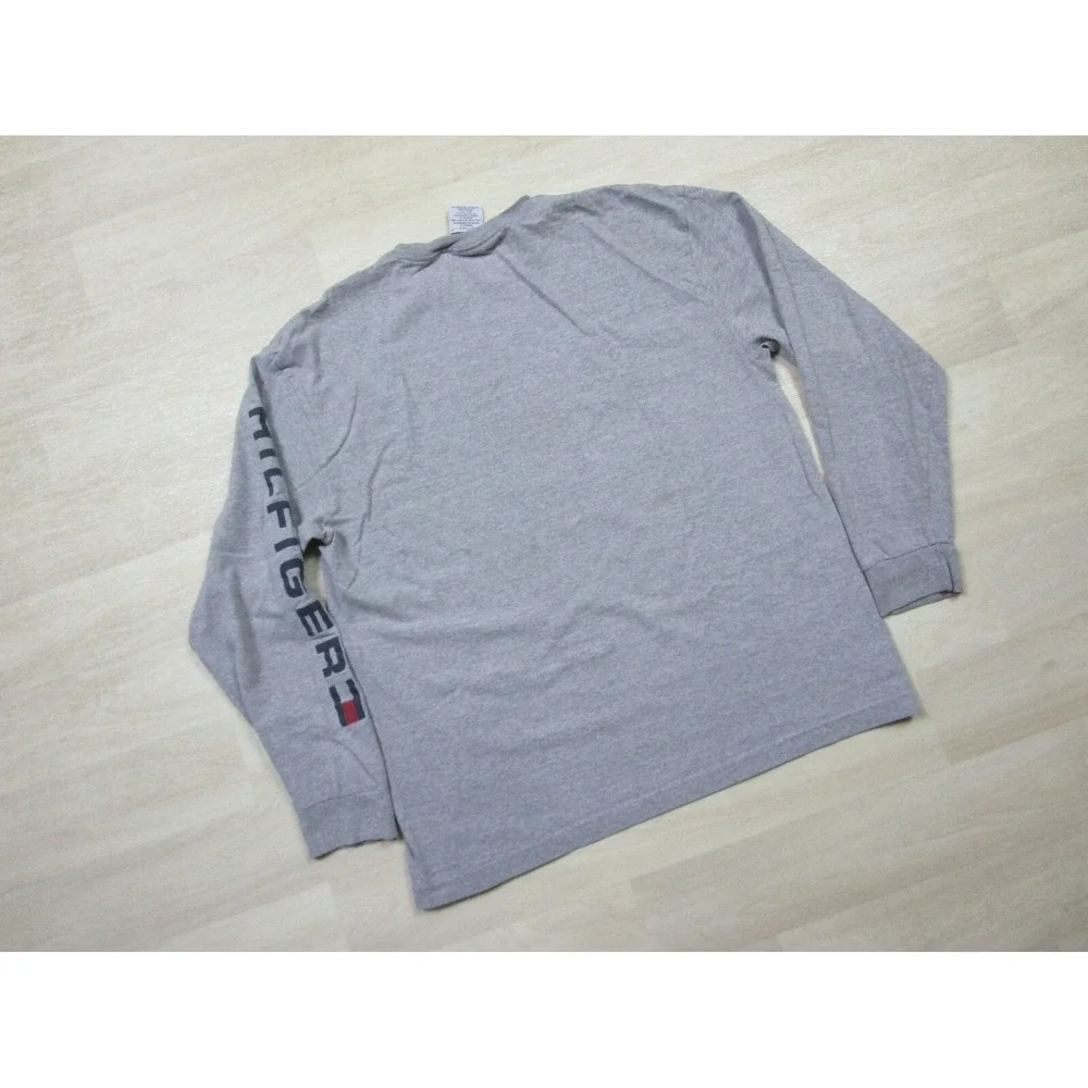 Vintage‎ Long Sleeve Tommy Hilfiger Football Shirt (M) TH-85 Y2K Varsity Graphic